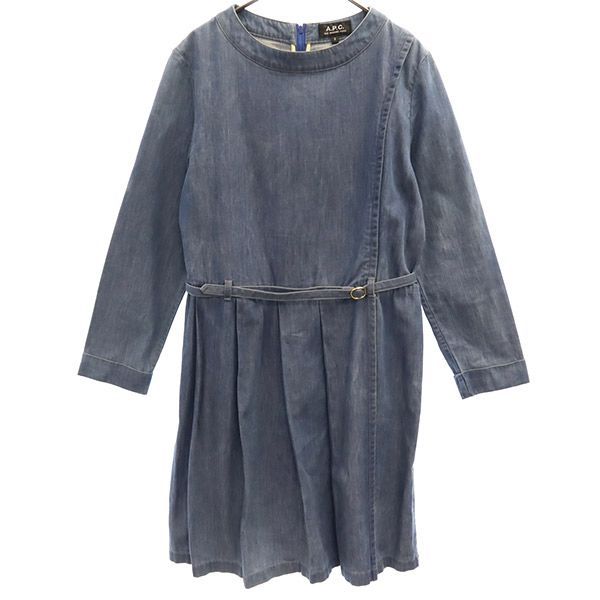 A.P.C. 長袖 デニム ワンピース