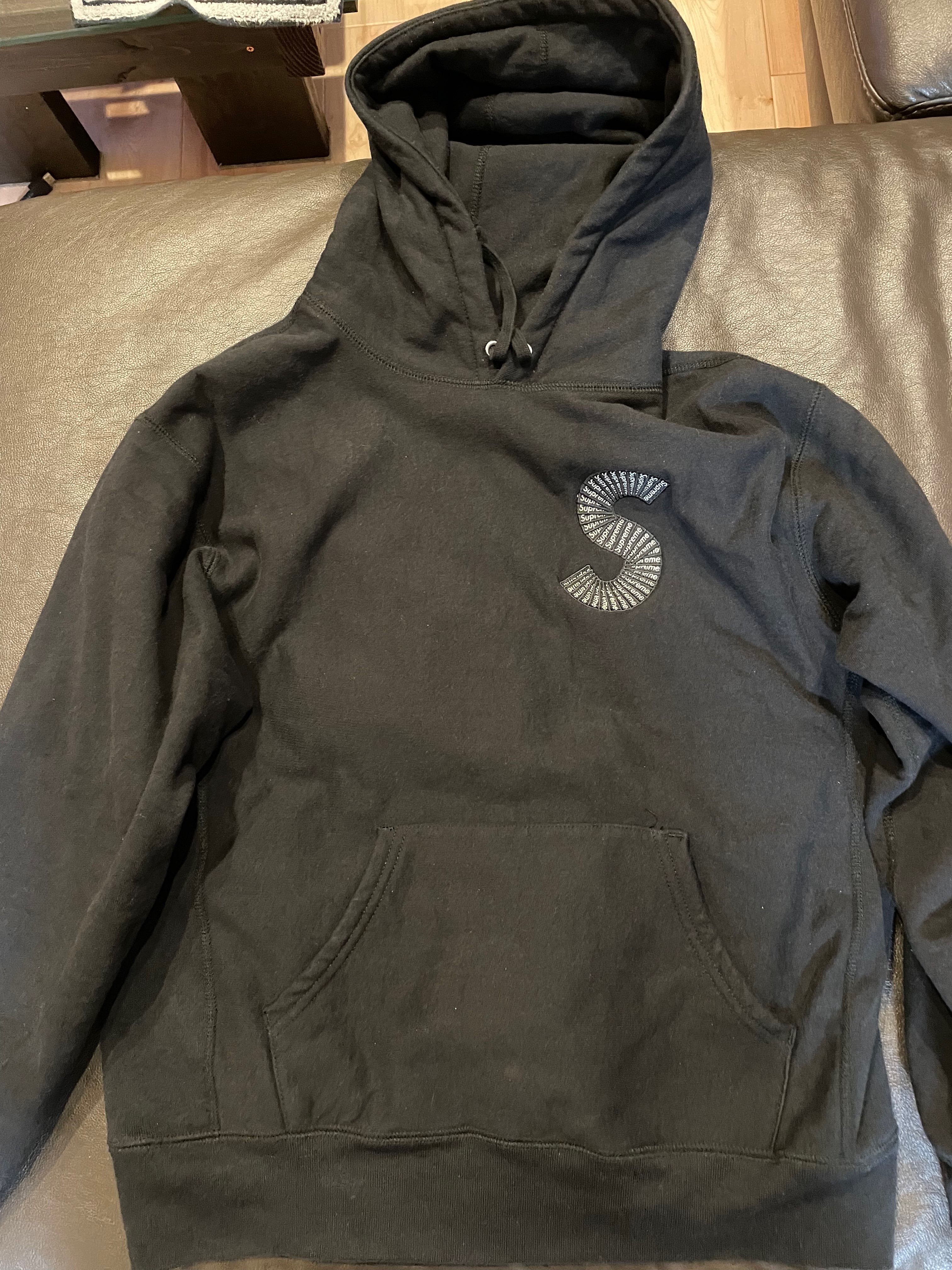 Supreme S Logo Hooded Sweatshirt "Black" (20FW)