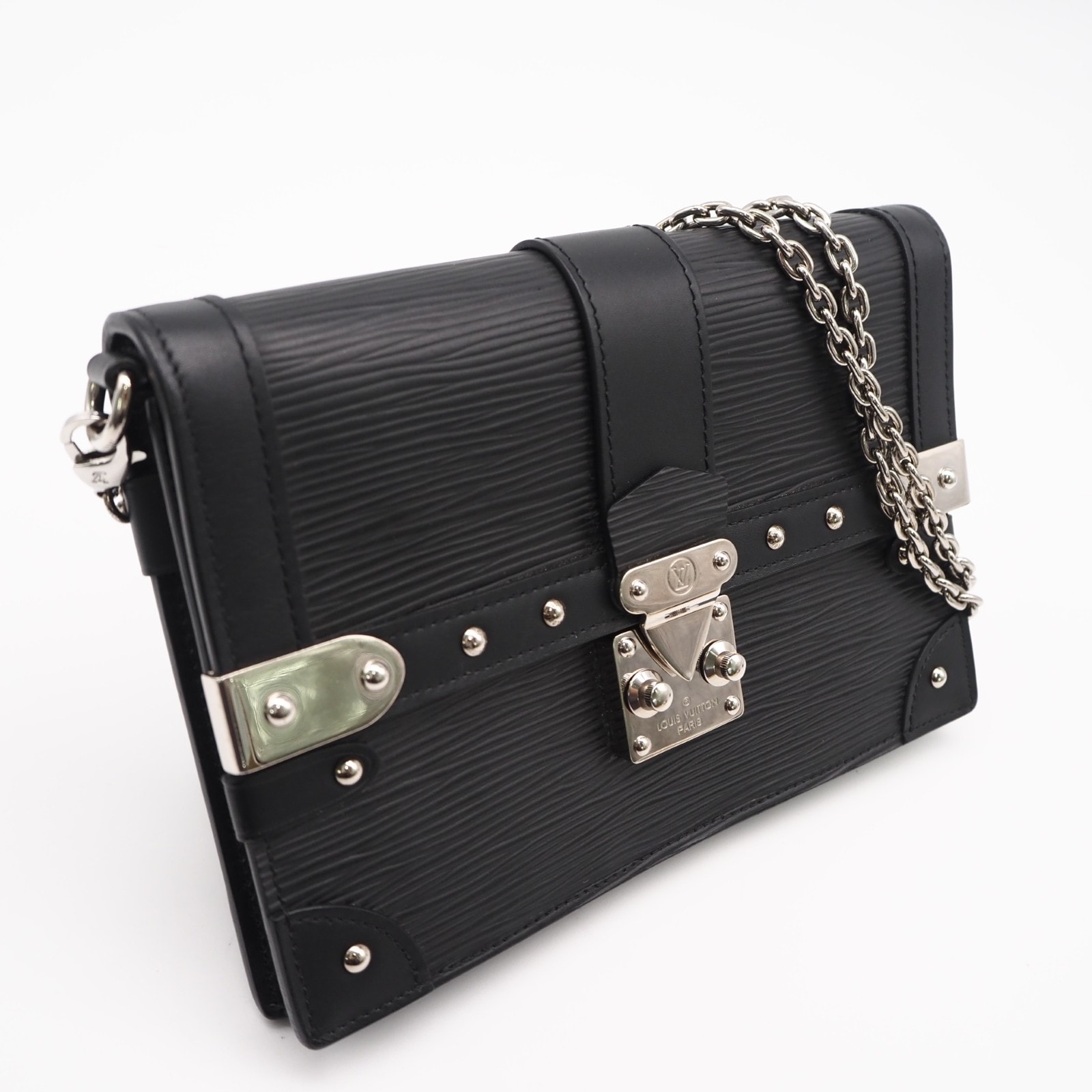 美品 LOUIS VUITTON ルイ・ヴィトン エピ ポルトフォイユ トランク M67507 2wayショルダーバッグ ブラック レディース