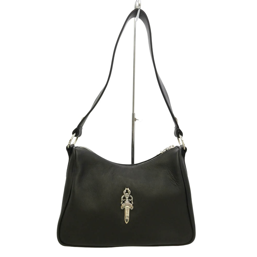 CHROME HEARTS クロムハーツ(原本無) UNITED ARROWS UNITED ARROWS購入レシート付属 CHIKEN NUGGETS LEATHER MED ラージダガー ソフトレザー ハンドバッグ ミディアム【美品】【中古】