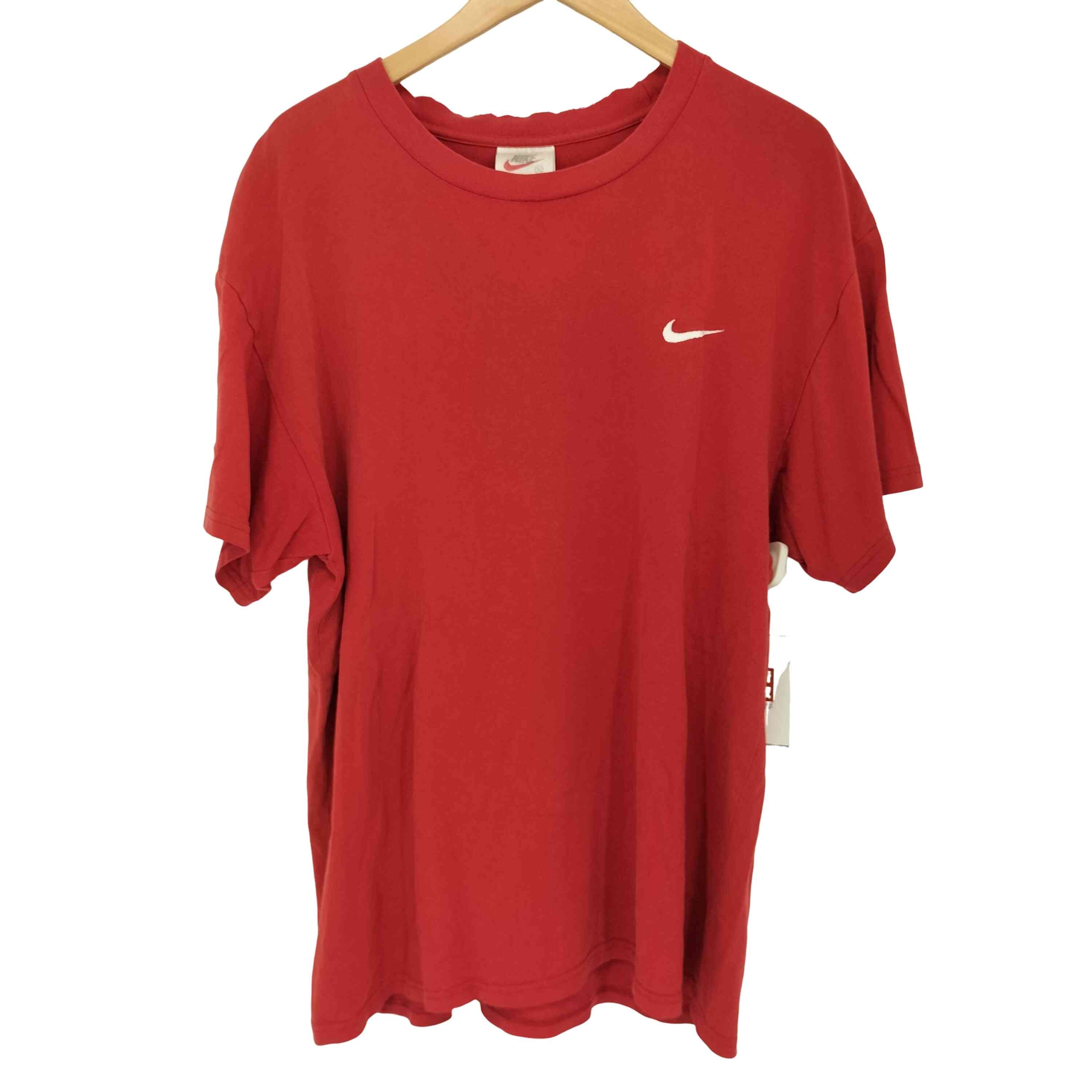 00s 白タグ ワンポイント ロゴ刺繍 クルーネック 半袖 Tシャツ【1141731170590】