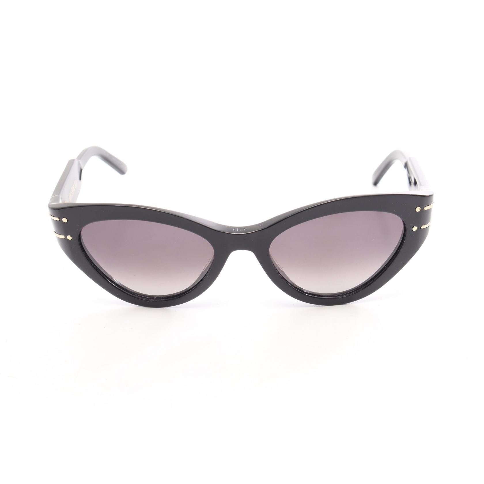 ディオール Dior DiorSignature スクエアフレーム サングラス 衣料品 プラスチック レディース ブラック系 【中古】