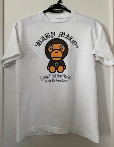 Chrome Hearts x A Bathing Ape Milo Print S/S T-Shirt "White"