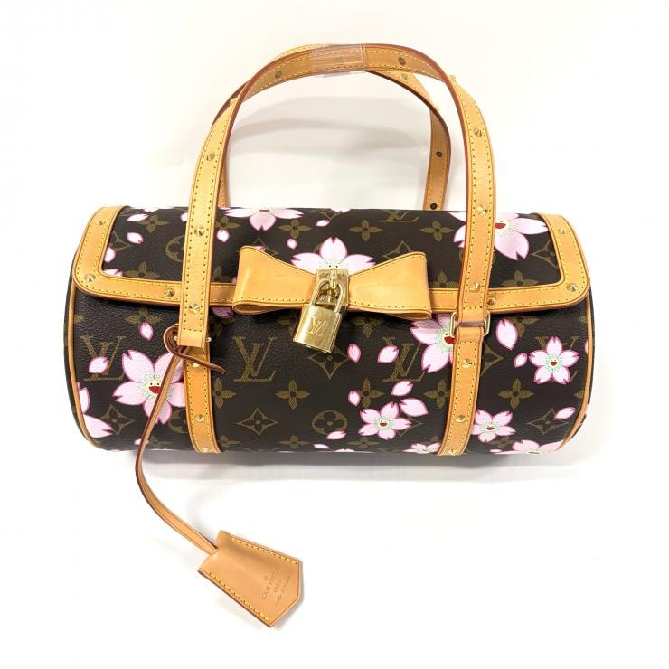 ルイ・ヴィトン モノグラムチェリーブロッサム パピヨン 村上隆 ハンドバッグ M92009 LOUIS VUITTON 正規品【鑑定済み】