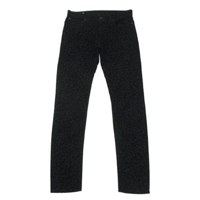 MINEDENIM マインデニム デニムパンツ 1902-1001-98-302 BD Leopard S.Slim STR 5pocket レオパード柄 ブラック デニム パンツ ブラック系 7【中古】