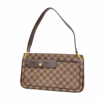 【6da0123-k】ルイヴィトン ショルダーバッグ ダミエ オーバーニュ N51129 エベヌ【中古】レディース