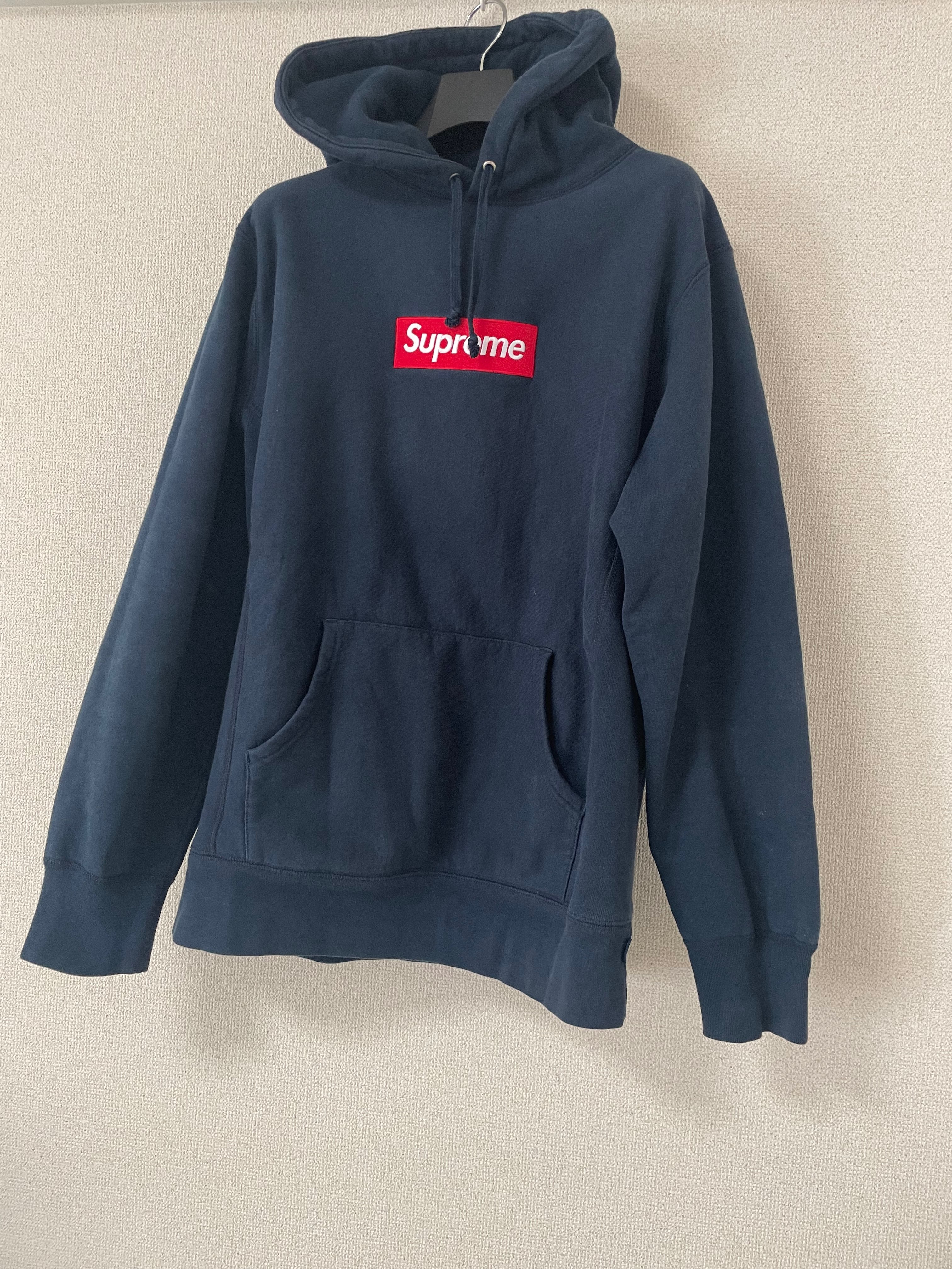 Supreme Box Logo Hooded Sweatshirt "Navy" (16FW)