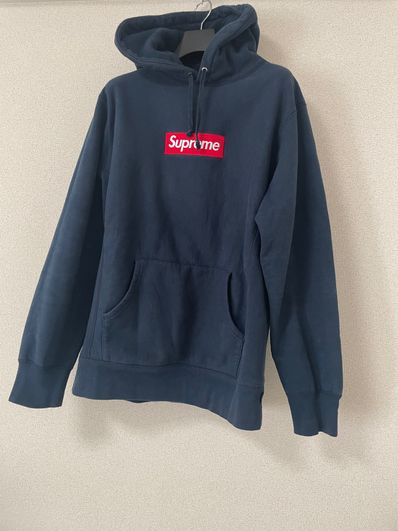 Supreme Box Logo Hooded Sweatshirt "Navy" (16FW)