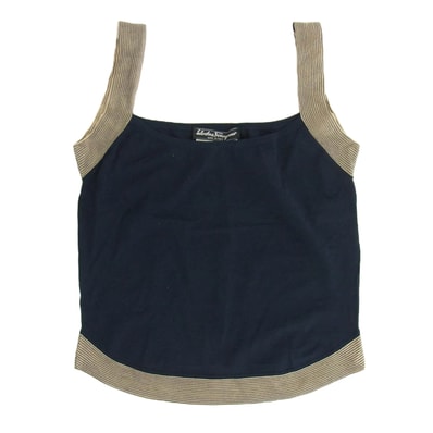 Salvatore Ferragamo サルヴァトーレフェラガモ その他トップス ノースリーブトップ ダークネイビー系 XS【中古】