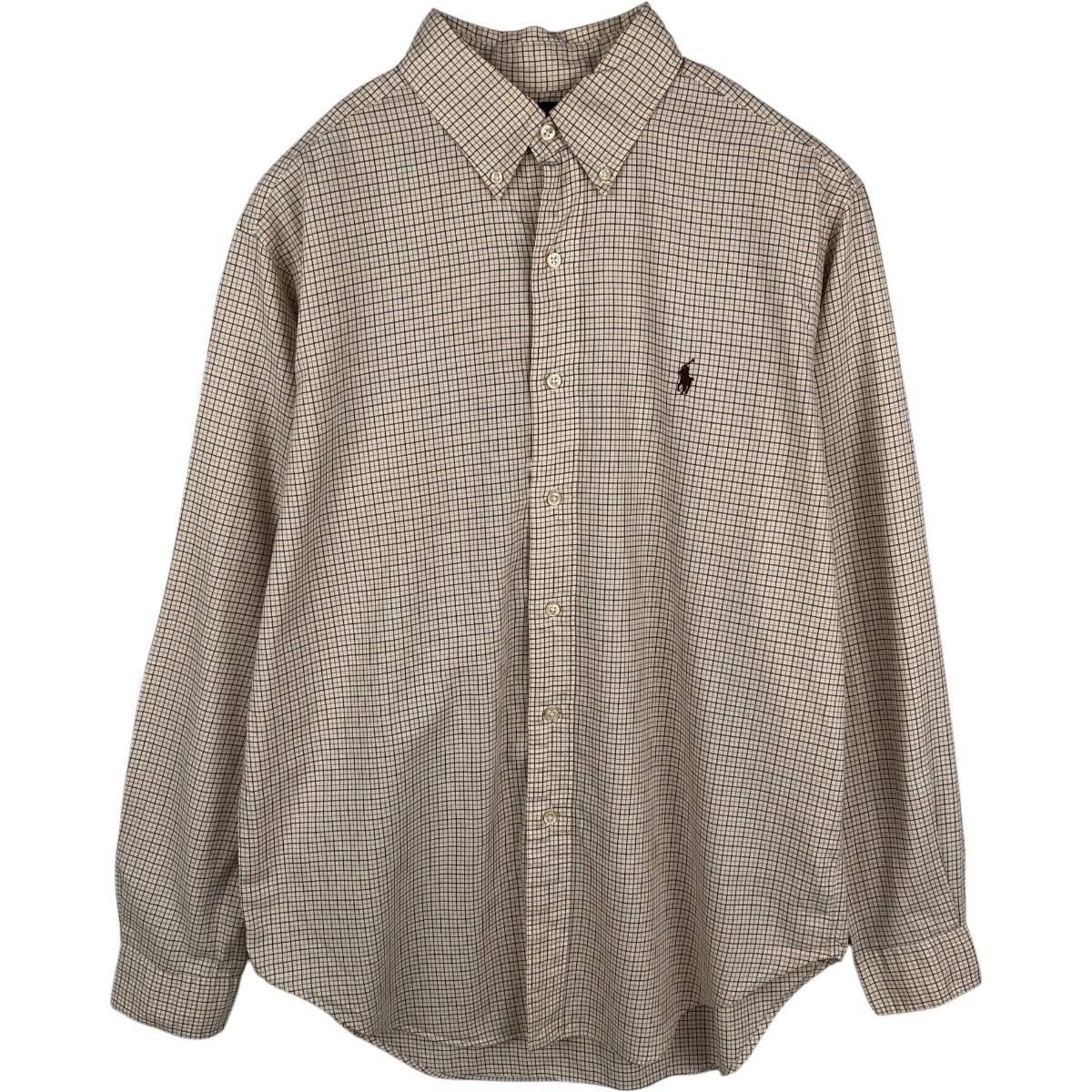 古着 ラルフローレン Ralph Lauren CLASSIC FIT 長袖 ボタンダウンチェックシャツ メンズL相当/eaa676518