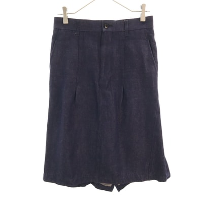 JUNYA WATANABE COMME des GARCONS ジュンヤワタナベ コムデギャルソン 2009年 日本製 ミモレ丈 デニムスカート XS インディゴ