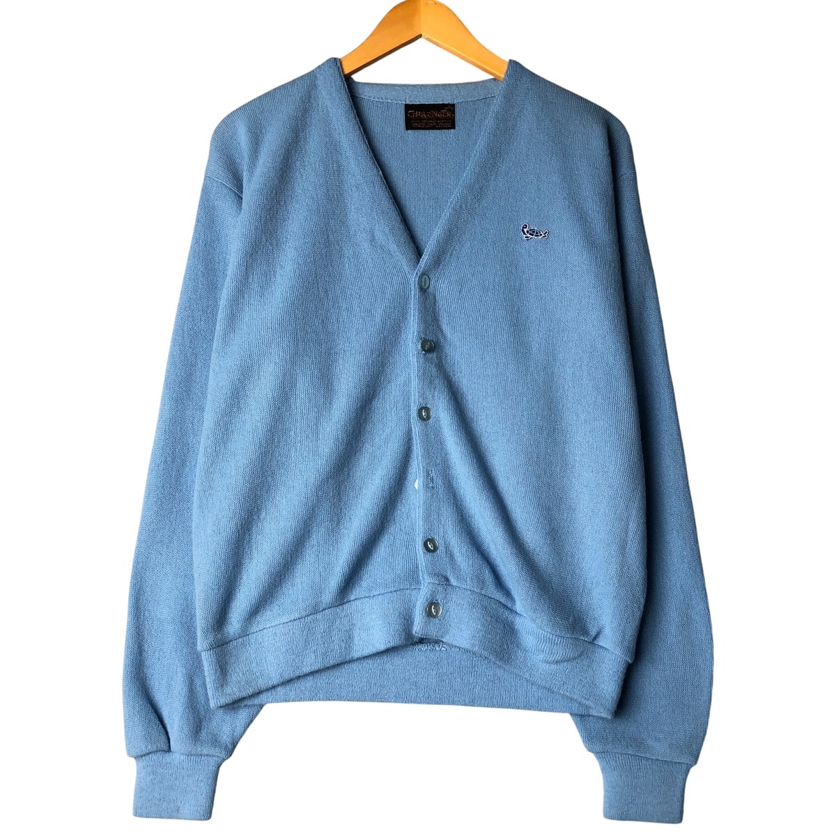 古着 70年代 CHALLENGER アクリルニットカーディガン メンズL相当 ヴィンテージ/eaa602527