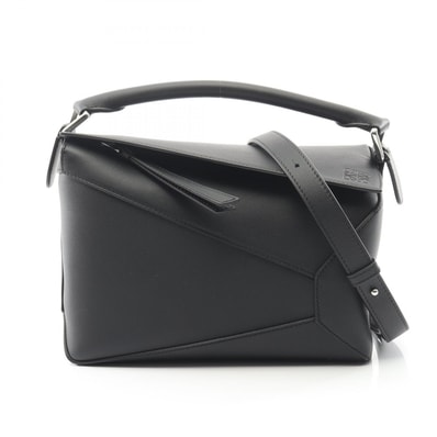 ロエベ LOEWE パズルバッグ エスプレッソスモール 2WAY ハンドバッグ バッグ レザー レディース ブラック系 A510P60XAC1100 【新品】