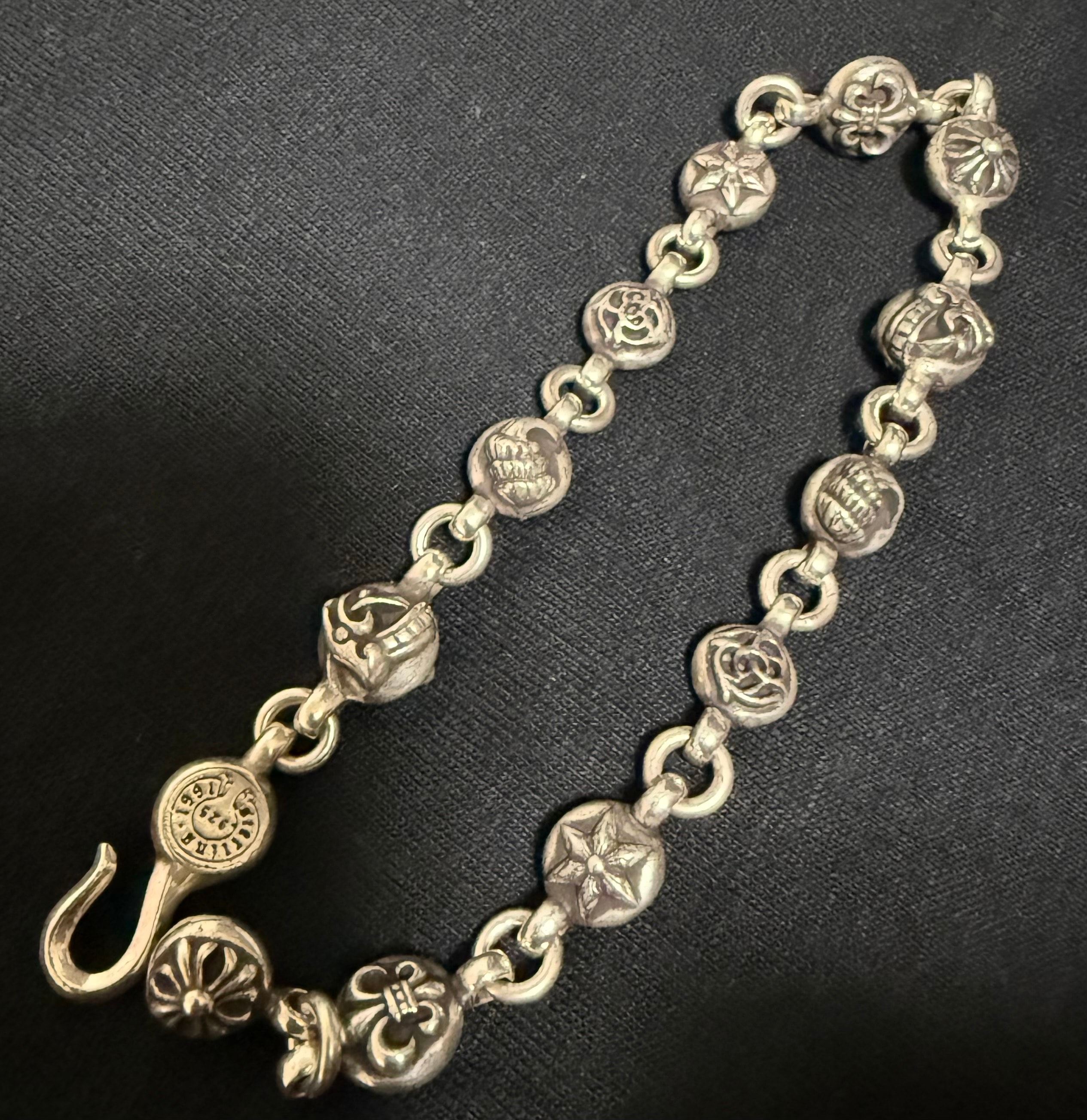 Chrome Hearts #1 Multi Ball Bracelet "Silver"