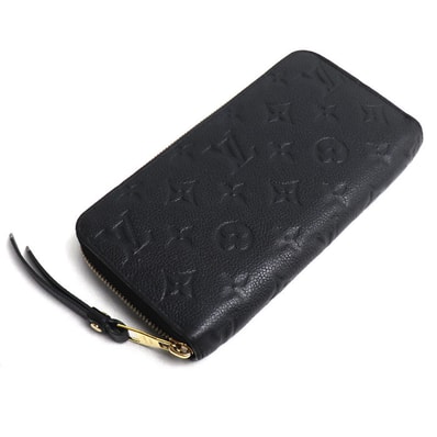 LOUIS VUITTON ルイ・ヴィトン ジッピーウォレット 長財布 ラウンドファスナー モノグラムアンプラント ブラック M61864 ICチップ ユニセックス【中古】