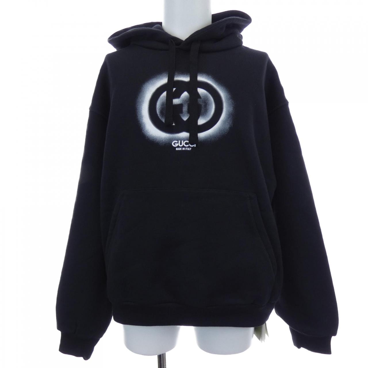 グッチ GUCCI コットンジャージーフーデッドスウェットシャツ インターロッキングG 770839 XJF65 パーカー