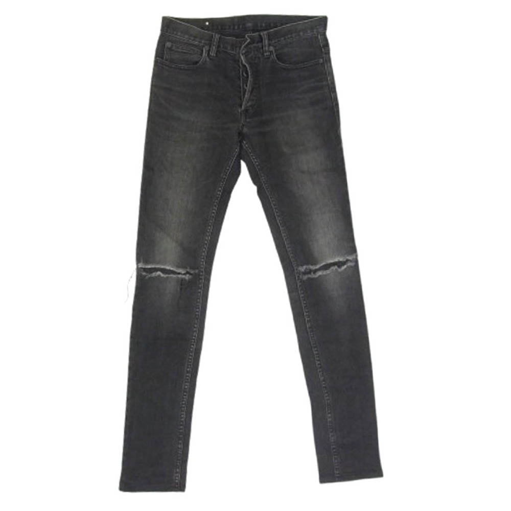 MINEDENIM マインデニム デニムパンツ 1608-1020-96-282 ダメージ ウォッシュ加工 ストレッチ ブラック スキニー デニムパンツ ブラック系 5【中古】