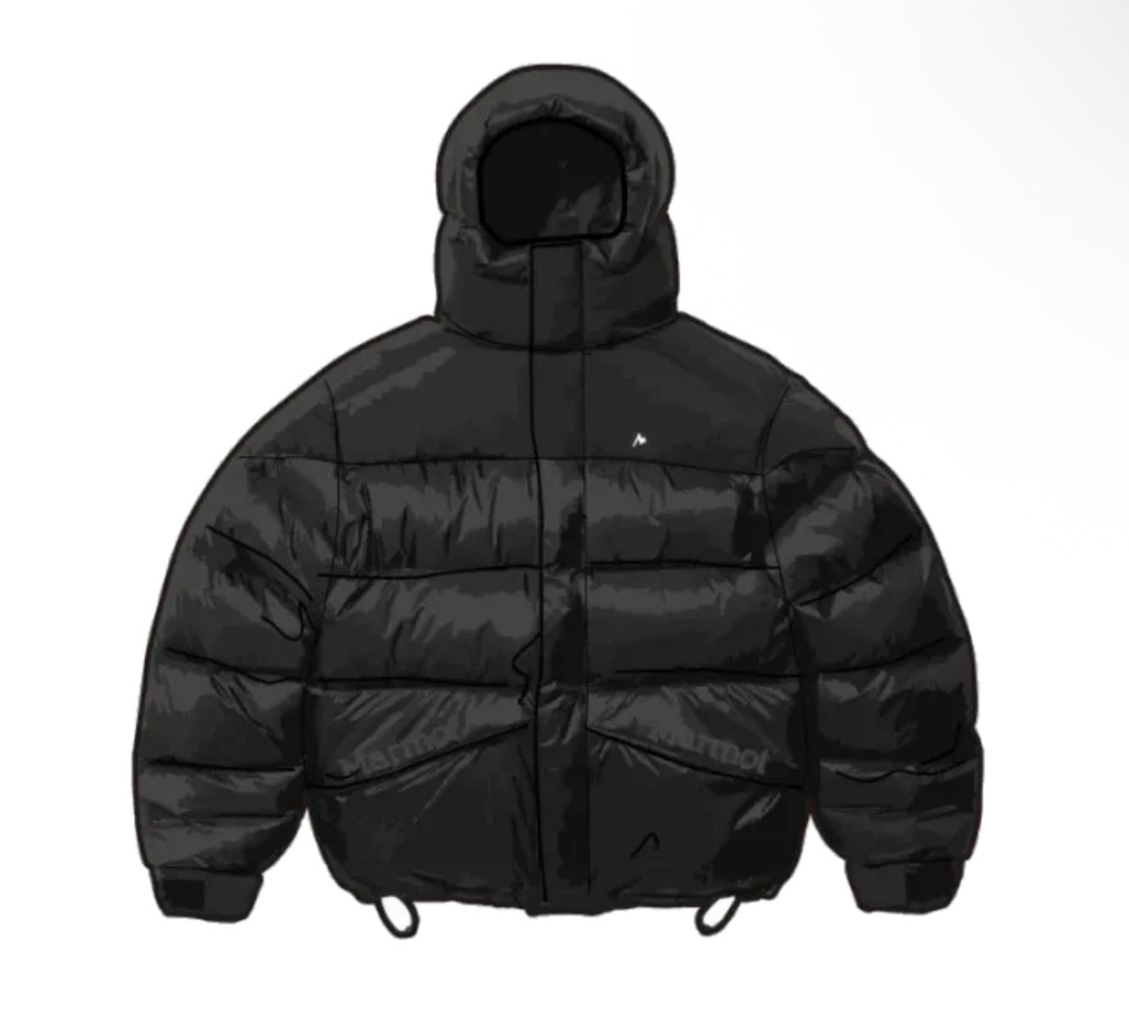Supreme x Marmot 800-Fill Down Parka "Black"