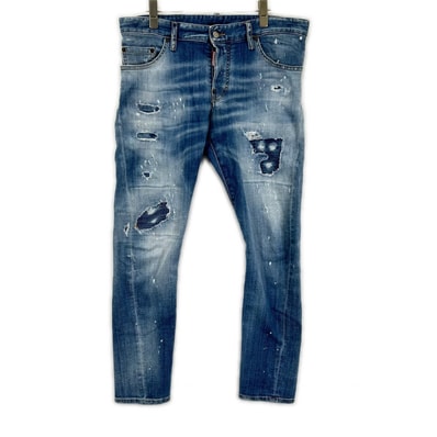 ディースクエアード S74LB1366 インディゴ SEXY TWIST JEAN/セクシーツイストジーン スキニーデニムパンツ 48