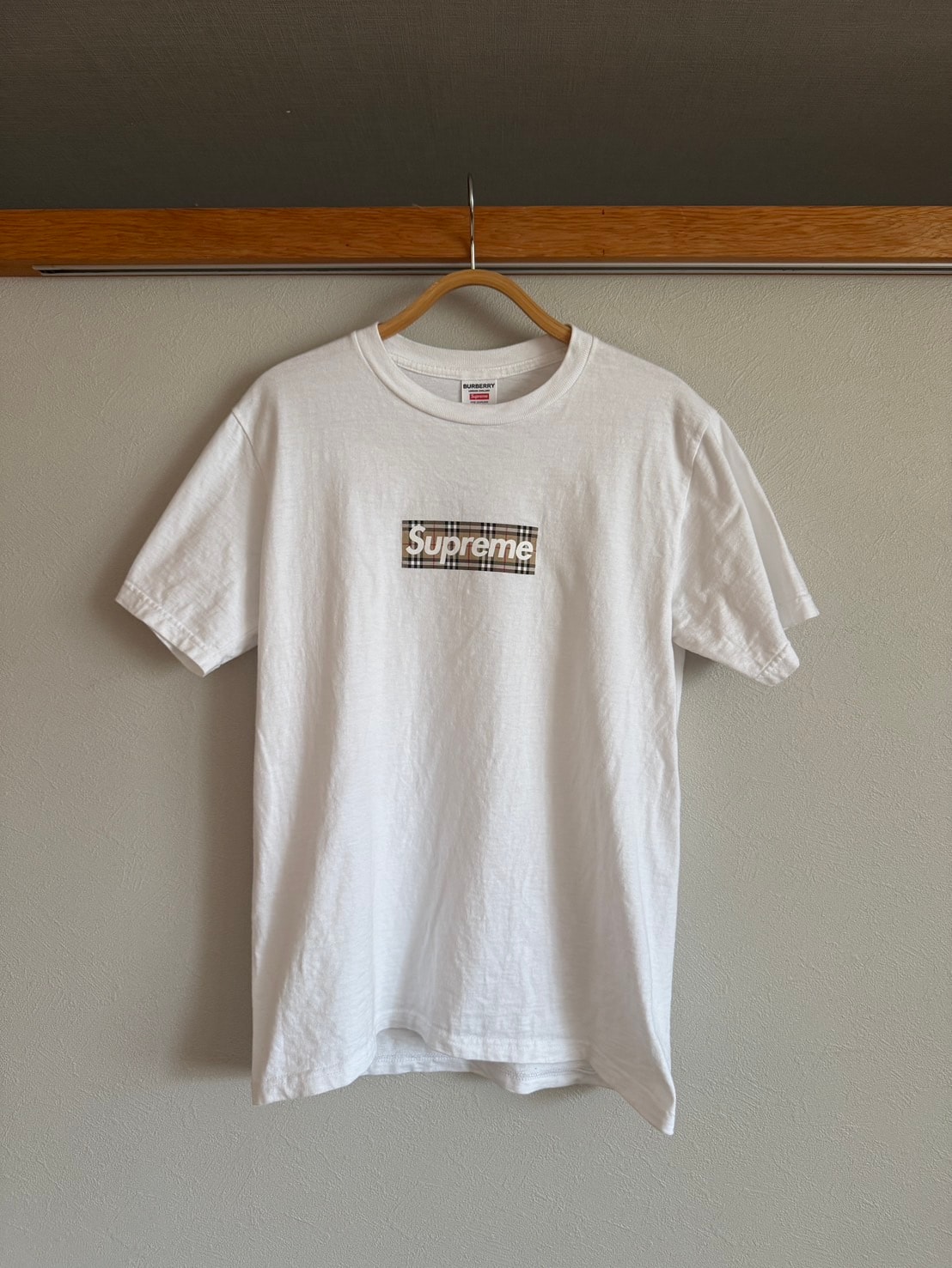 Supreme / Burberry Box Logo Tee "White"