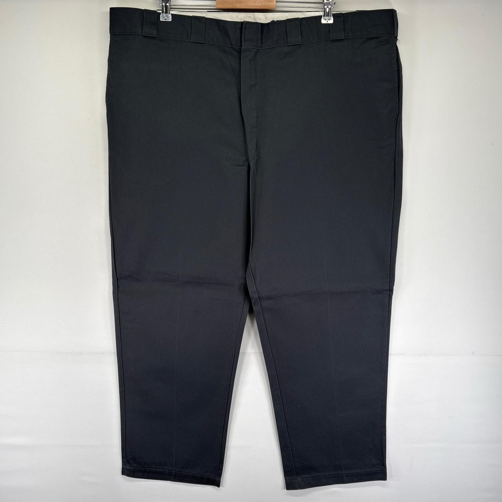 古着 ディッキーズ Dickies パンツ チノパン スラックス 874 ストレート ジッパーフライ 大きいサイズ W48 L30 グレー系 メンズ