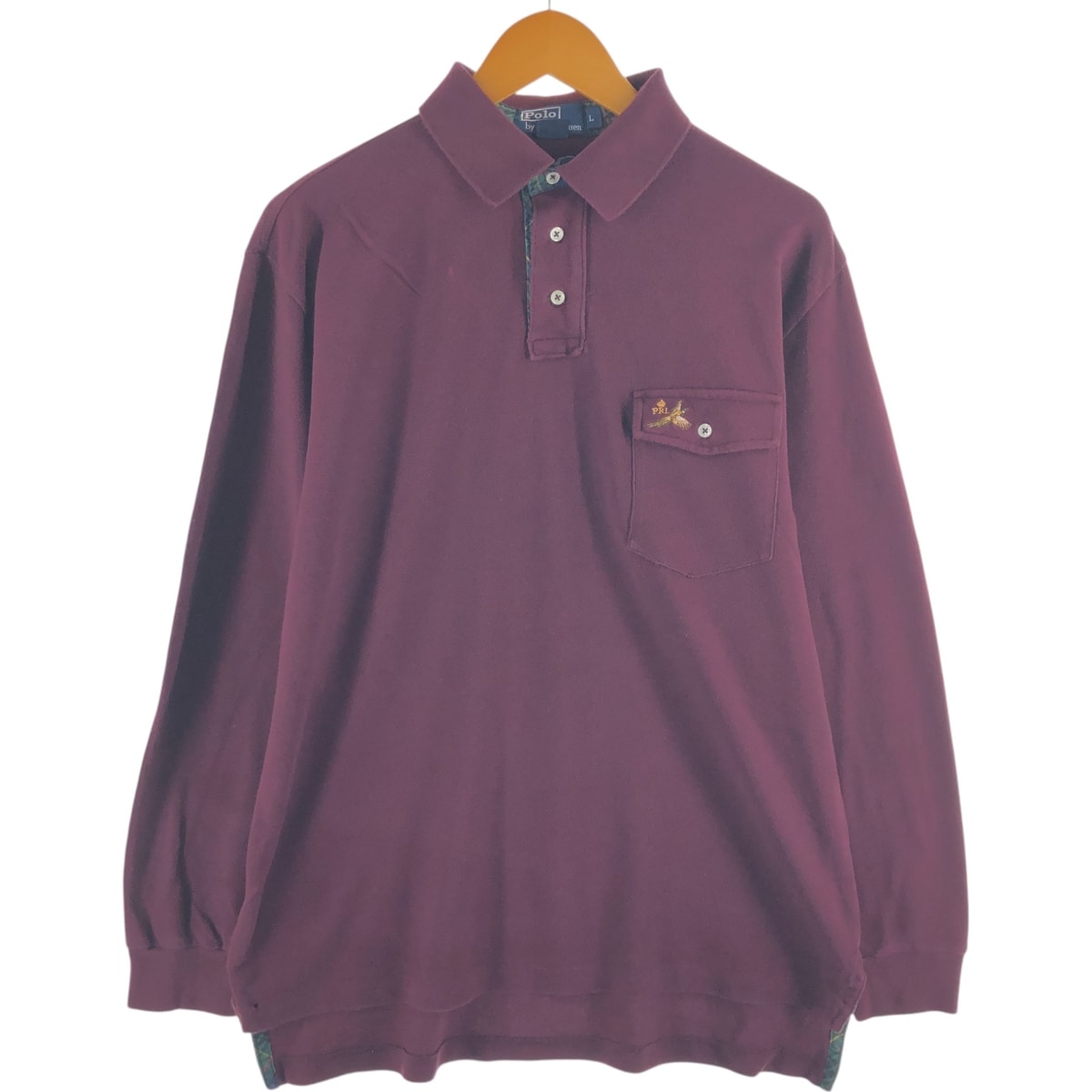 古着 ラルフローレン Ralph Lauren POLO by Ralph Lauren 長袖 ポロシャツ メンズL相当/eaa525987