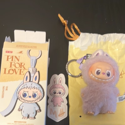 POP MART THE MONSTERS (LABUBU) Pin for Love Series-Vinyl Plush Pendant (A-M) M