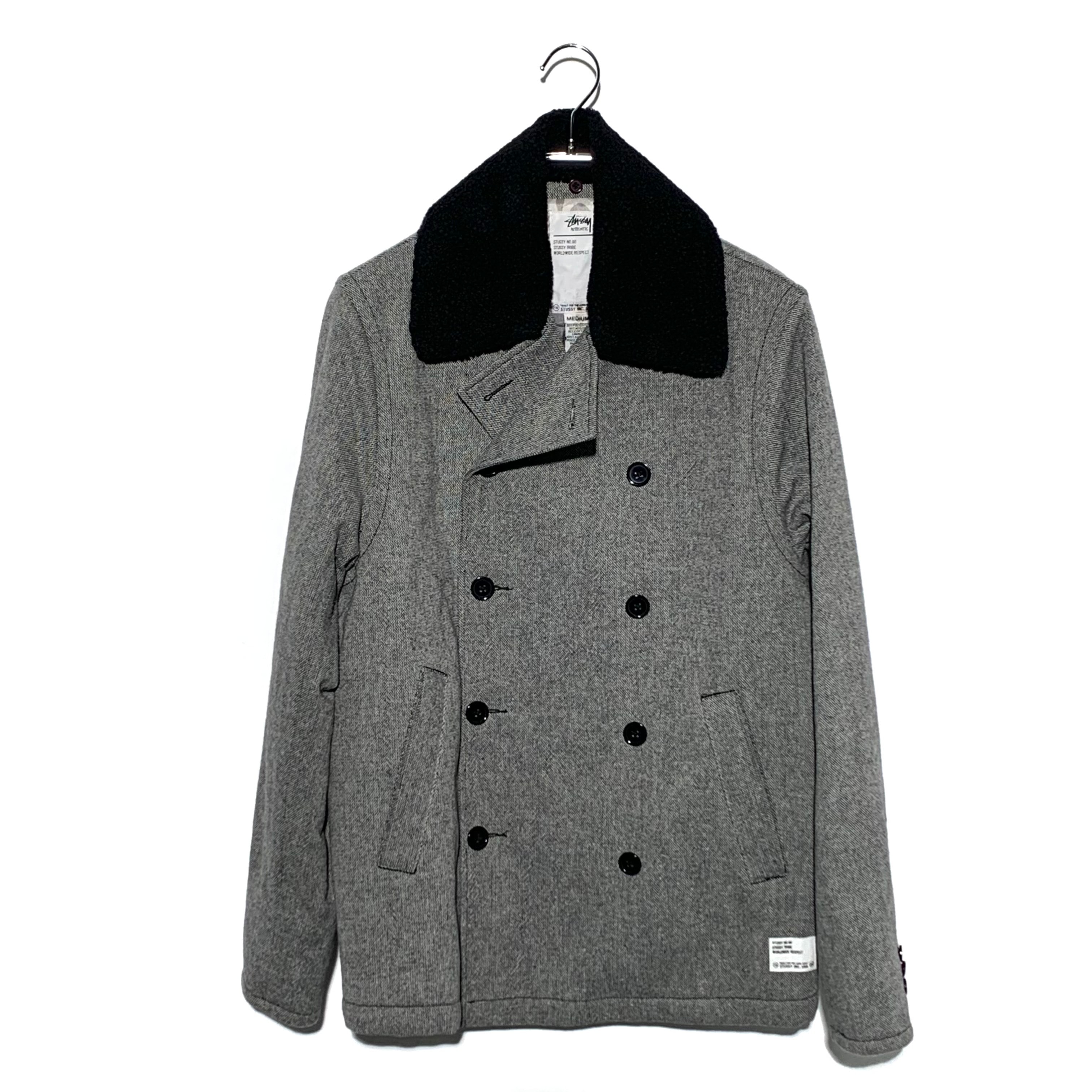 STUSSY NO80 PEACOAT Grey