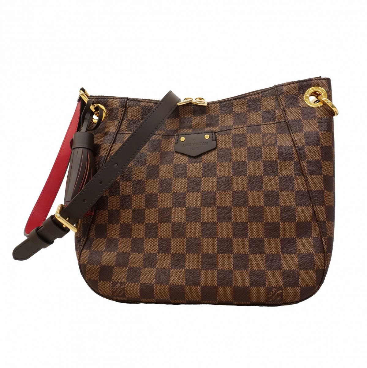 【6dc3627】ルイヴィトン ショルダーバッグ ダミエ サウスバンク N42230 エベヌ【中古】レディース