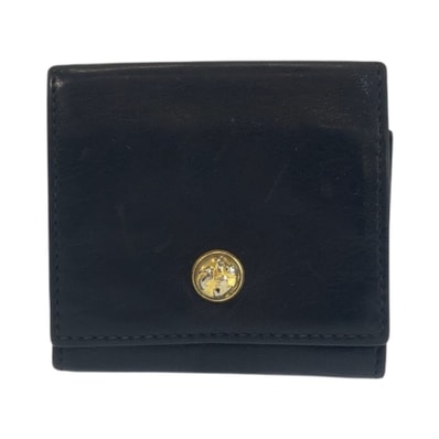 Salvatore Ferragamo サルヴァトーレフェラガモ ブラック 黒 レッド レザー コインケース 小銭入れ 男女兼用 600521 【中古】