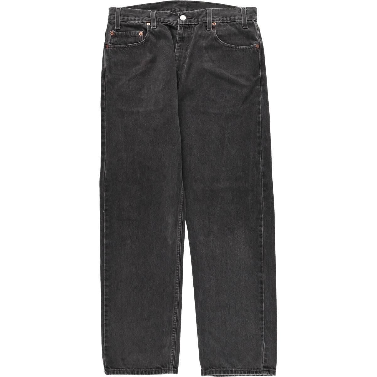 古着 90年代 リーバイス Levi's 505 REGULAR FIT STRAIGHT LEG ブラックデニム テーパードデニムパンツ メンズw34相当 ヴィンテージ/eaa663665