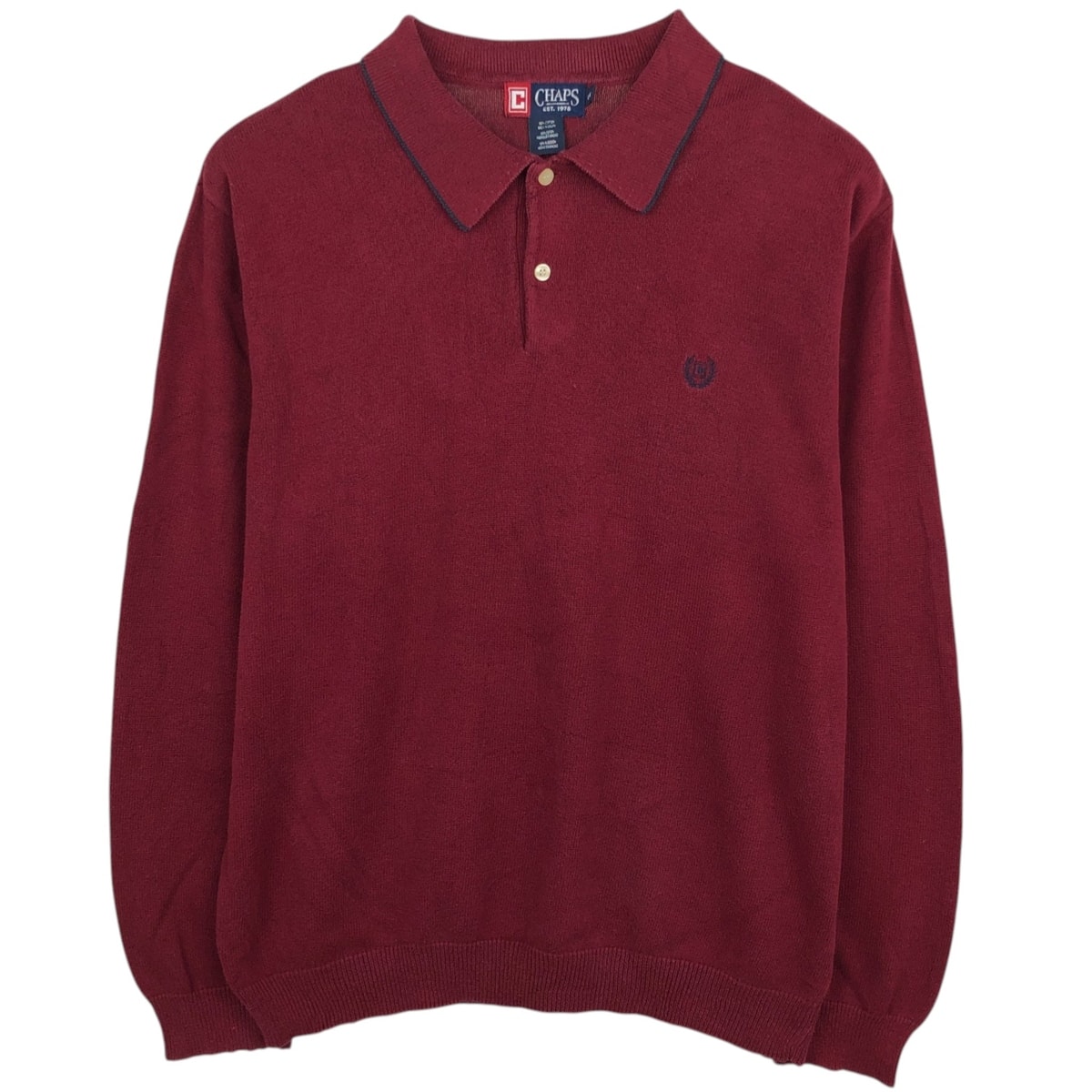 古着 ラルフローレン Ralph Lauren CHAPS チャップス ポロニットセーター メンズL相当/eaa627517