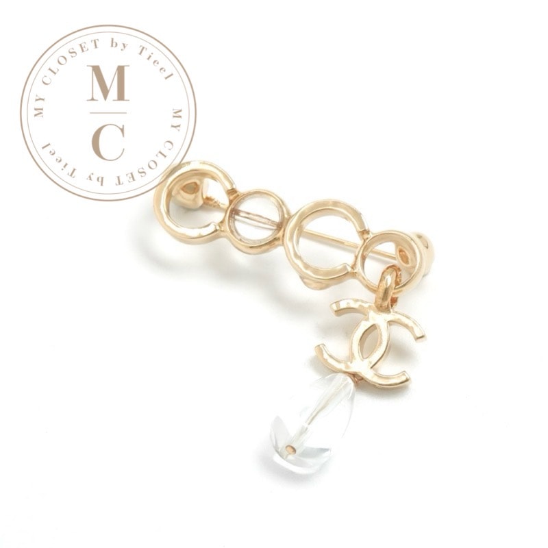 シャネル CHANEL ブローチ コサージュ ゴールド ココマーク COCO チャーム