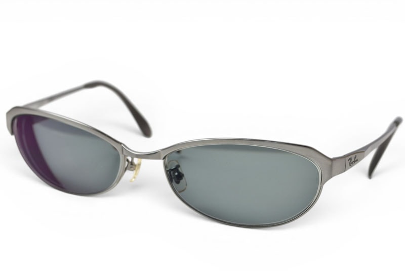 レイバン サングラス/度入り眼鏡 Ray-Ban RB3355 050/71 アンティークガンメタル グレイグリーン メガネフレーム 【中古】