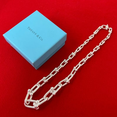 TIFFANY&Co. ティファニー ハードウェア グラジュエイテッド リンク ネックレス シルバー925 ネックレス シルバー
50583