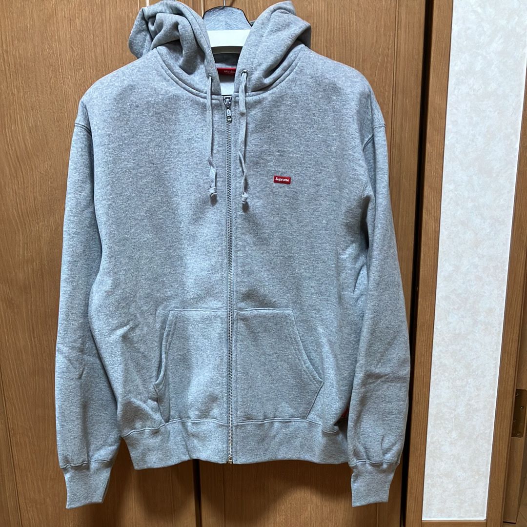 Supreme Small Box Zip Up Hooded Sweatshirt "HeatherGray"