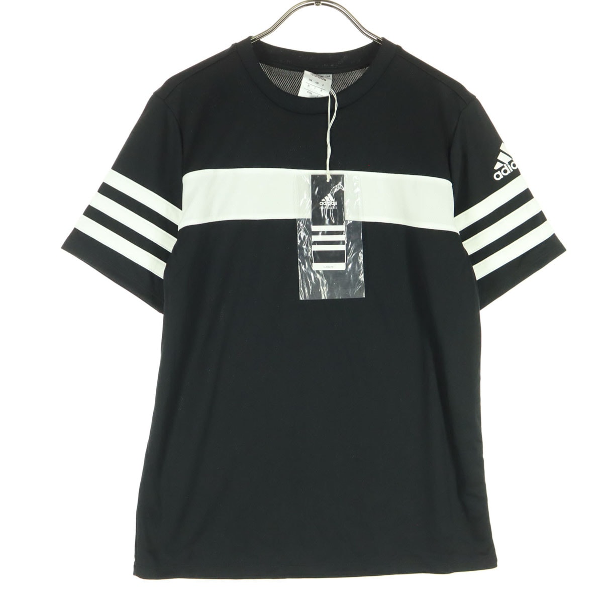未使用 adidas アディダス ワンポイントロゴ 半袖 Tシャツ 160 ブラック