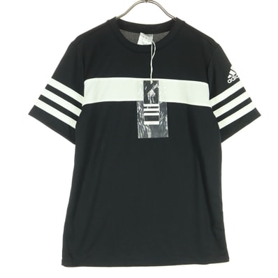 未使用 adidas アディダス ワンポイントロゴ 半袖 Tシャツ 160 ブラック