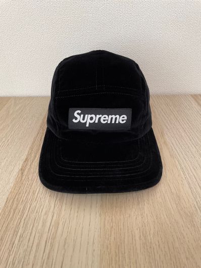 Supreme Fine Wale Corduroy Camp Cap "Black"