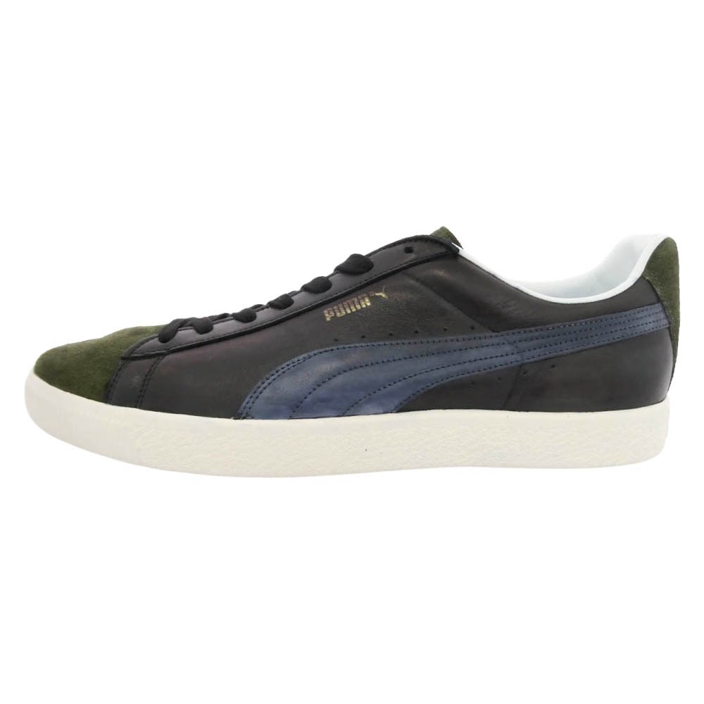CONVERSE コンバース 389609 01 Suede VTG MIJ PUMA Black ヴィンテージ加工 レザースエード切替 ローカット スニーカー マルチカラー系 30cm【極上美品】【中古】