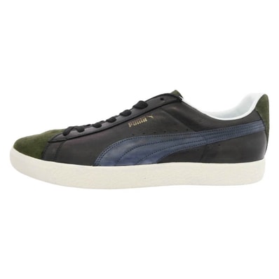 CONVERSE コンバース 389609 01 Suede VTG MIJ PUMA Black ヴィンテージ加工 レザースエード切替 ローカット スニーカー マルチカラー系 30cm【極上美品】【中古】