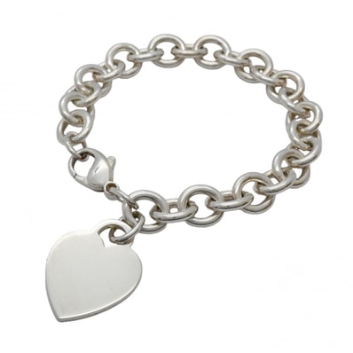 【6jcb0895-k】ティファニー ブレスレット リターントゥハート シルバー925【中古】レディース