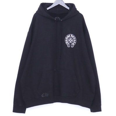 Chrome Hearts Osaka Exclusive Horseshoe Print Pullover Hoodie "Black"