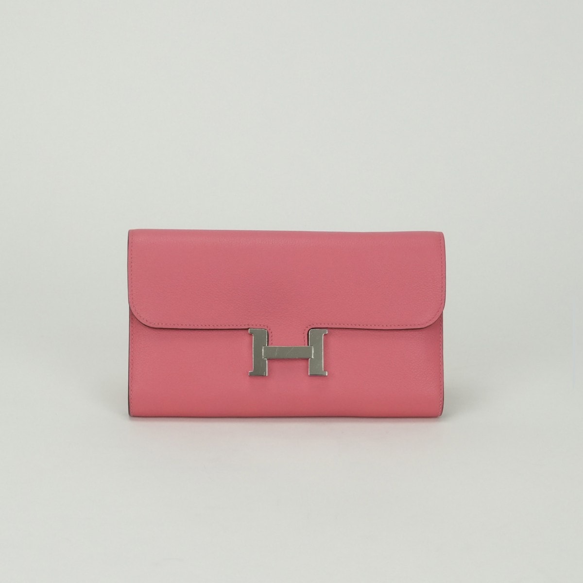 エルメス HERMES コンスタンスロング コンスタンス ロング 財布 長財布 ロングウォレット エバーカラー ローズアザレ Rose Azalee ピンク Pink シルバー金具