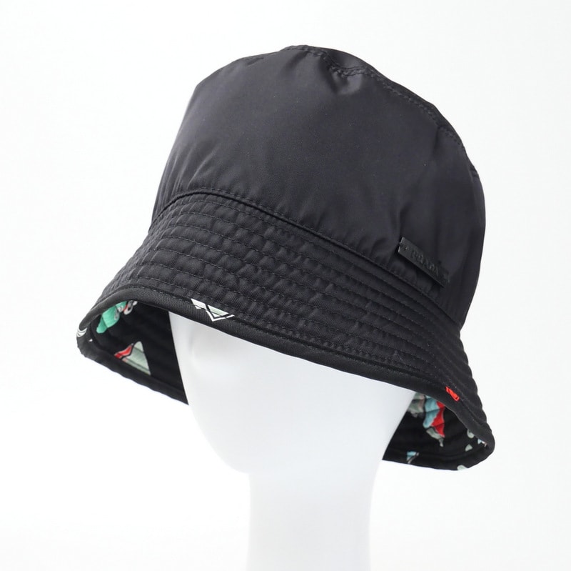 PRADA プラダ ハット サイズS バケットハット 帽子【おすすめ】 イタリア製 ブランド古着【中古】20250327/RA4014