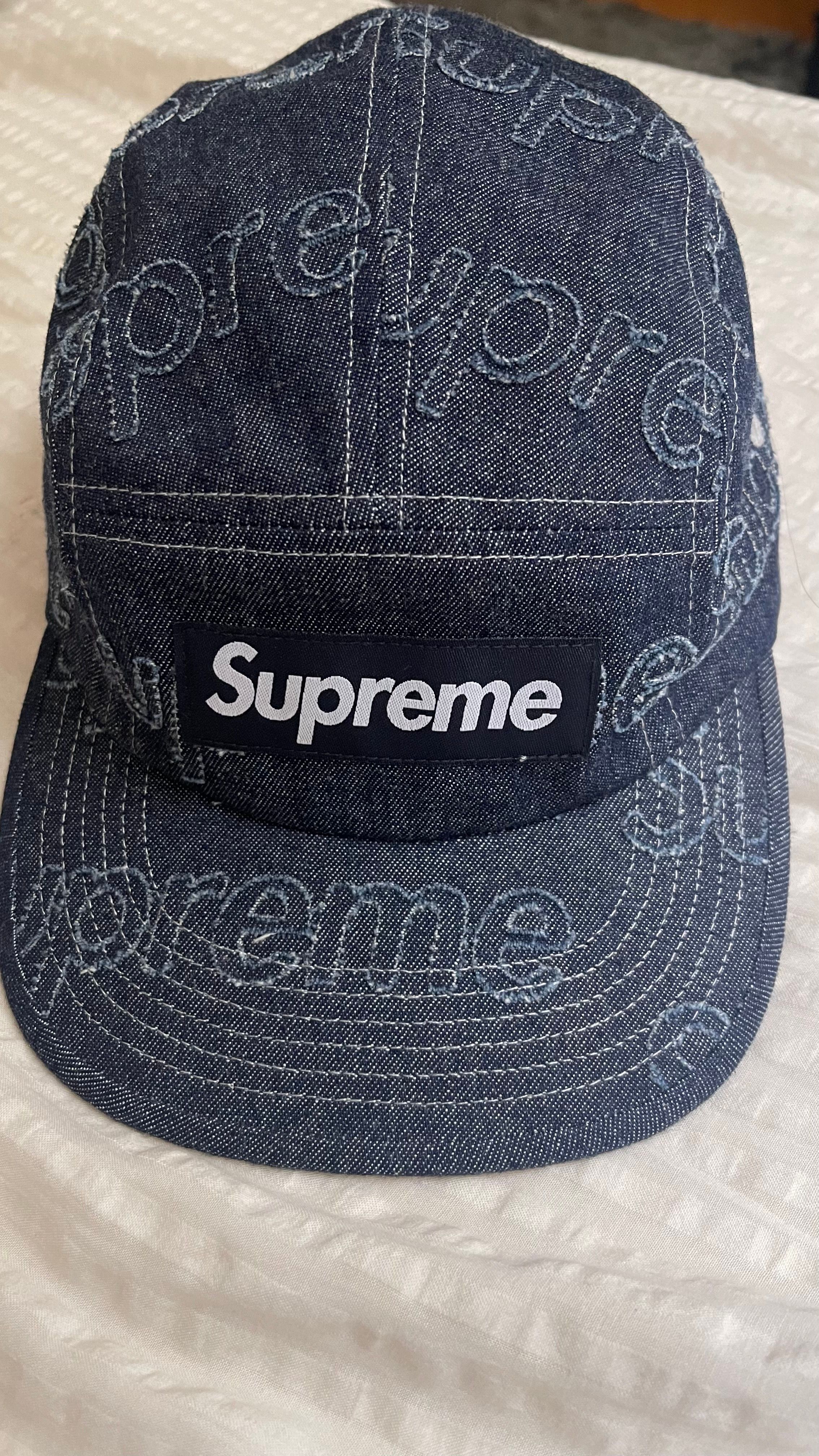 Supreme Lasered Denim Camp Cap "Indigo"