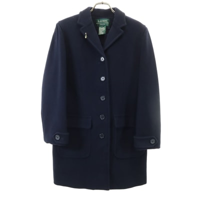 LAUREN RALPH LAUREN PETITE ローレンラルフローレン ペティート ウール コート 2P ネイビー