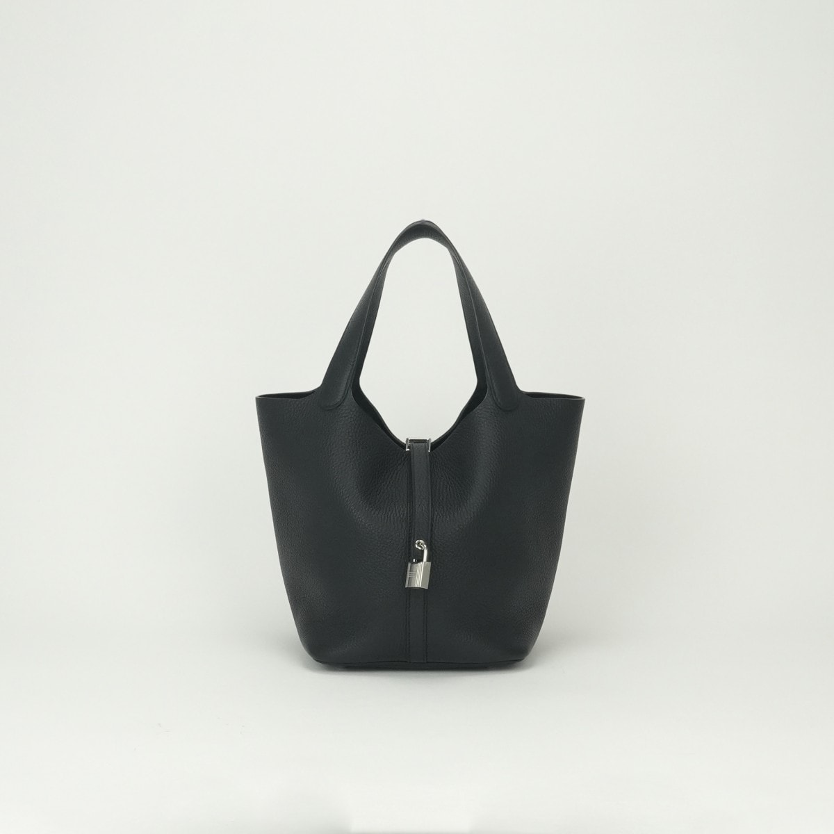 エルメス HERMES ピコタンロックMM ピコタンロック MM ピコタンロック22 バッグ トートバッグ トリヨンクレマンス ノワール Noir ブラック Black 黒 シルバー金具 ハンドバッグ ピコタン