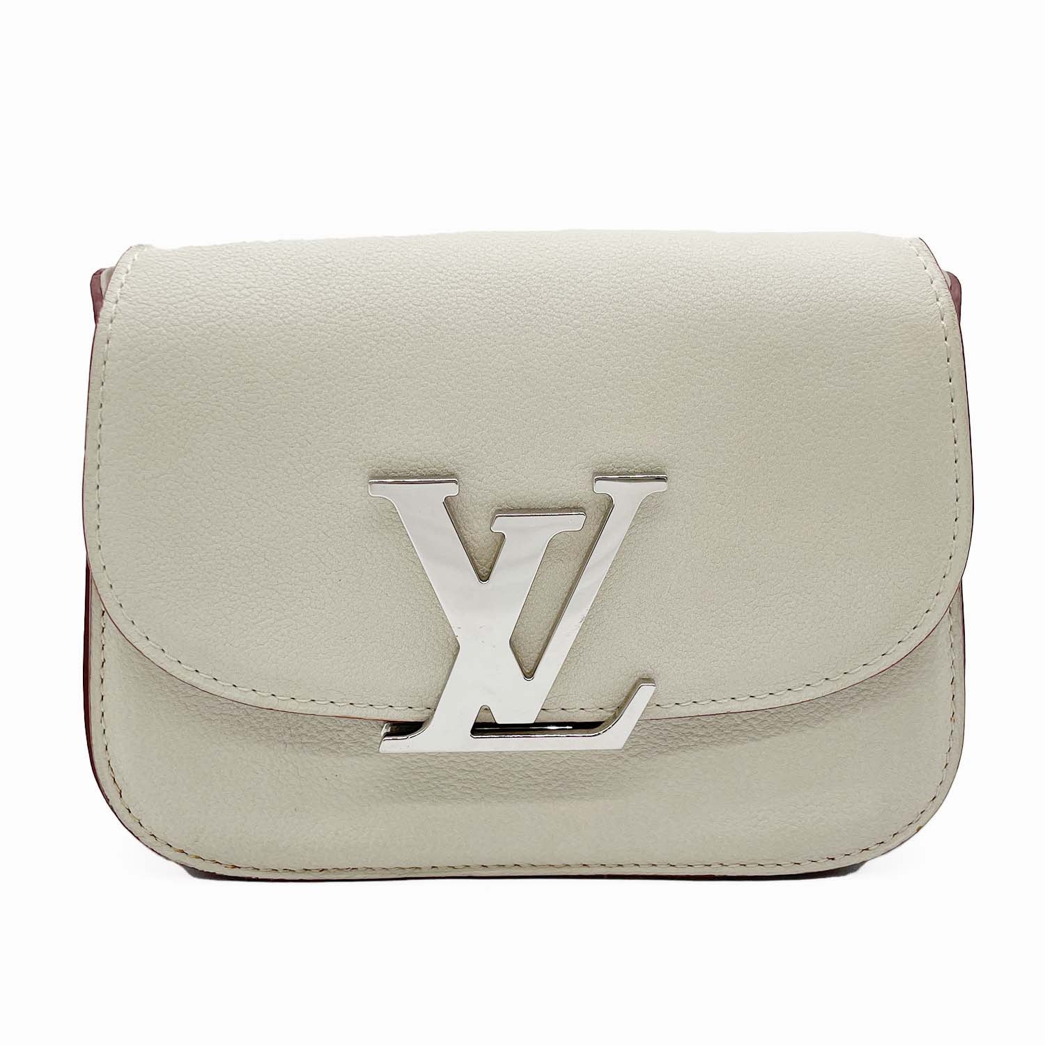 LOUIS VUITTON ルイ・ヴィトン ヴィヴィエンヌLV ショルダーバッグ
 ハンドバッグ M94434 レザー ホワイト レディース
 【中古】