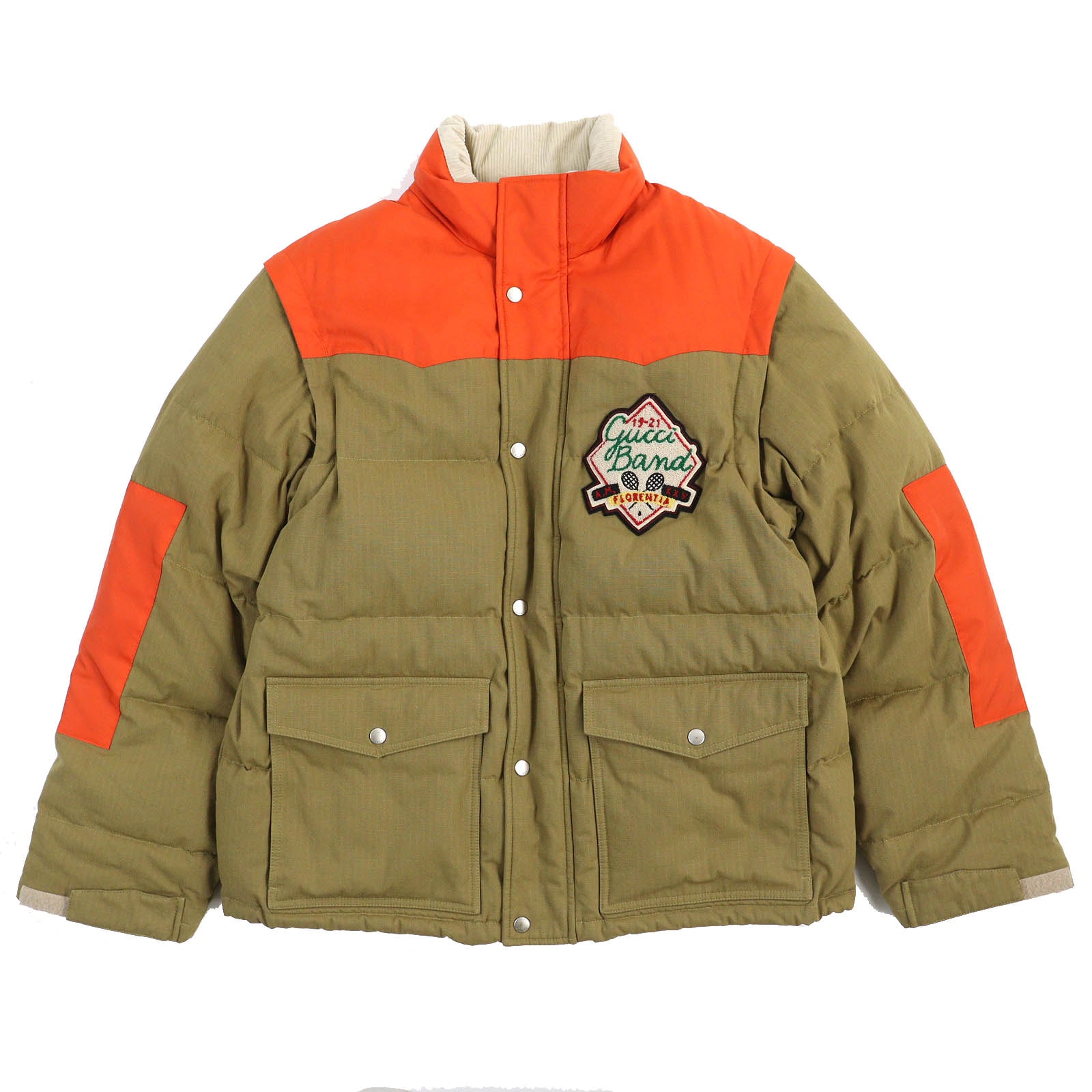 美品 グッチ
 ダウンベスト キャメル オレンジ メンズ 46 641311